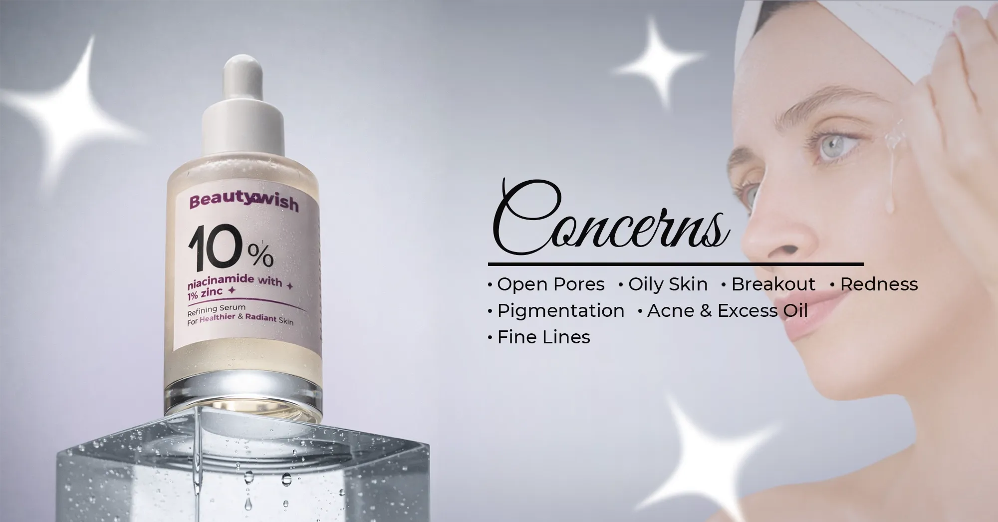 Beautywish Niacinamide Serum Banner